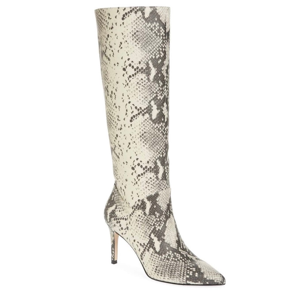 Steve Madden Kinga Natural Snake Knee High Boots - Picture 3 of 8